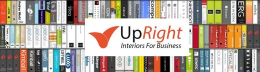 A banner for upright interiors for business