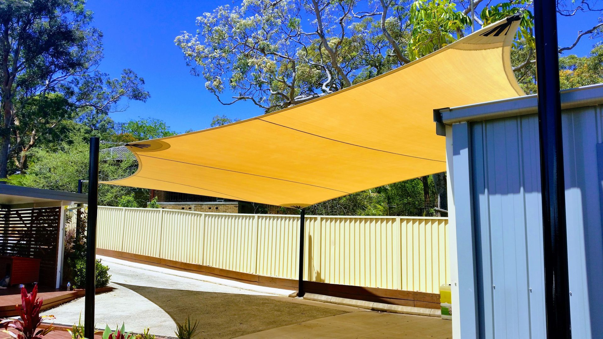 Yellow Shade Sail— High-Quality Shade Sails in Killarney Vale, NSW