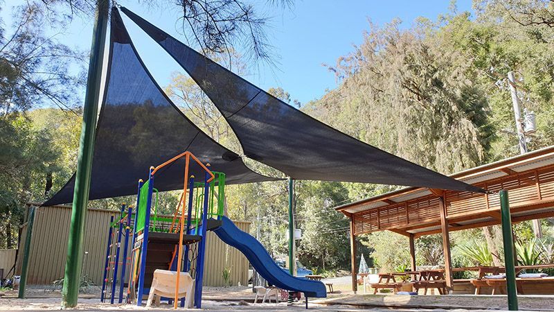 Playground With Shade Sails — Durable Shade Sail Material on the Central Coast, NSW