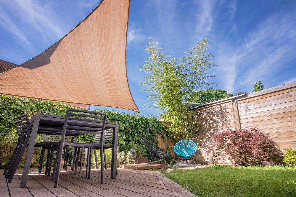 Sails In Garden — Superior Shade Sails in Gosford, NSW