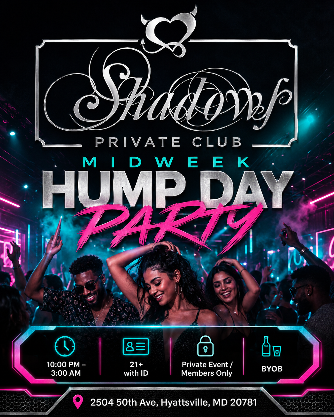 Shadows&rsquo; Midweek Hump Day Party
