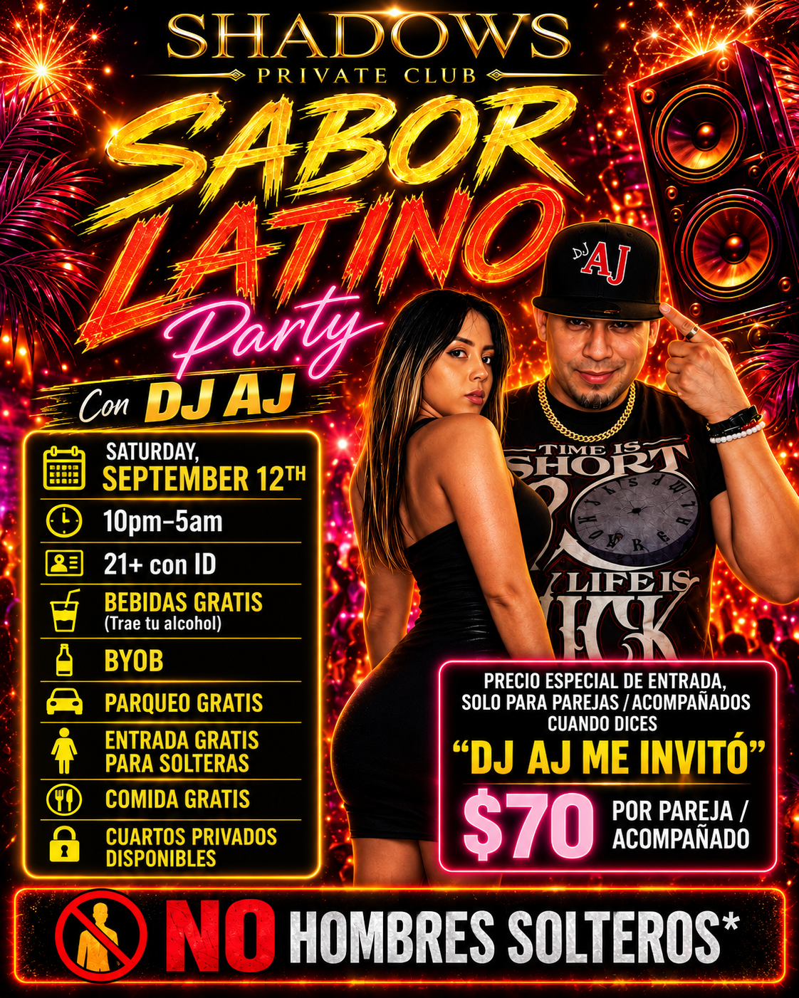Shadows Private Club Presents Sabor Latina Party Hosted by DJ AJ