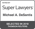 Super Lawyer icon for Michael A. DeSantis.