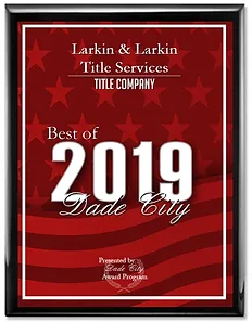 2019 Best of Dade City — Dade City, FL — Larkin & Larking Title Services, LLC