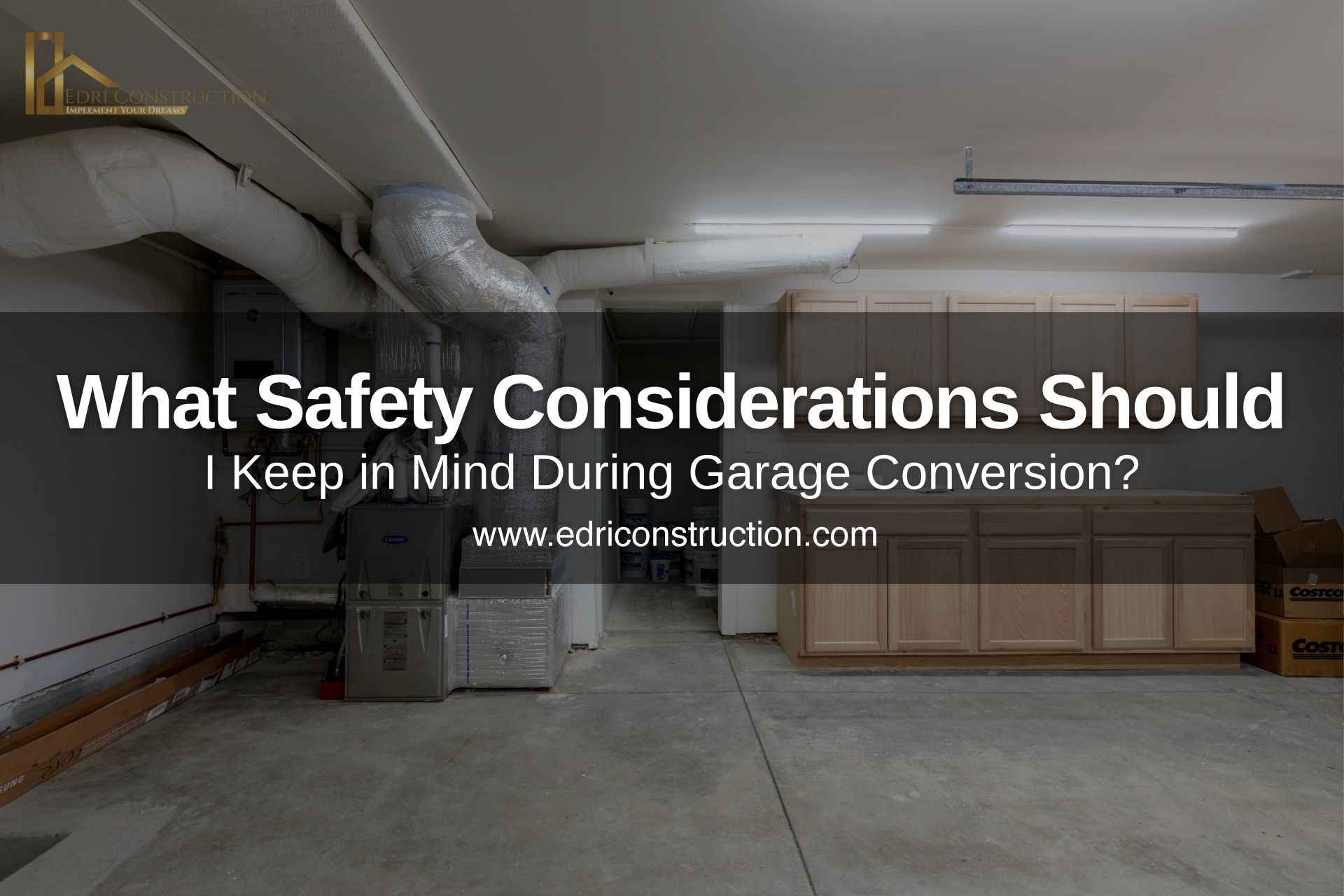 garage conversion project
