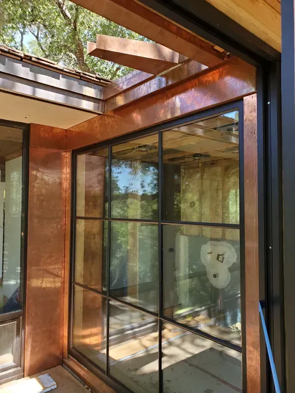 House with A Lot of Windows and A Copper Roof | Santa Rosa, CA | Morris Heating and Sheet Metal