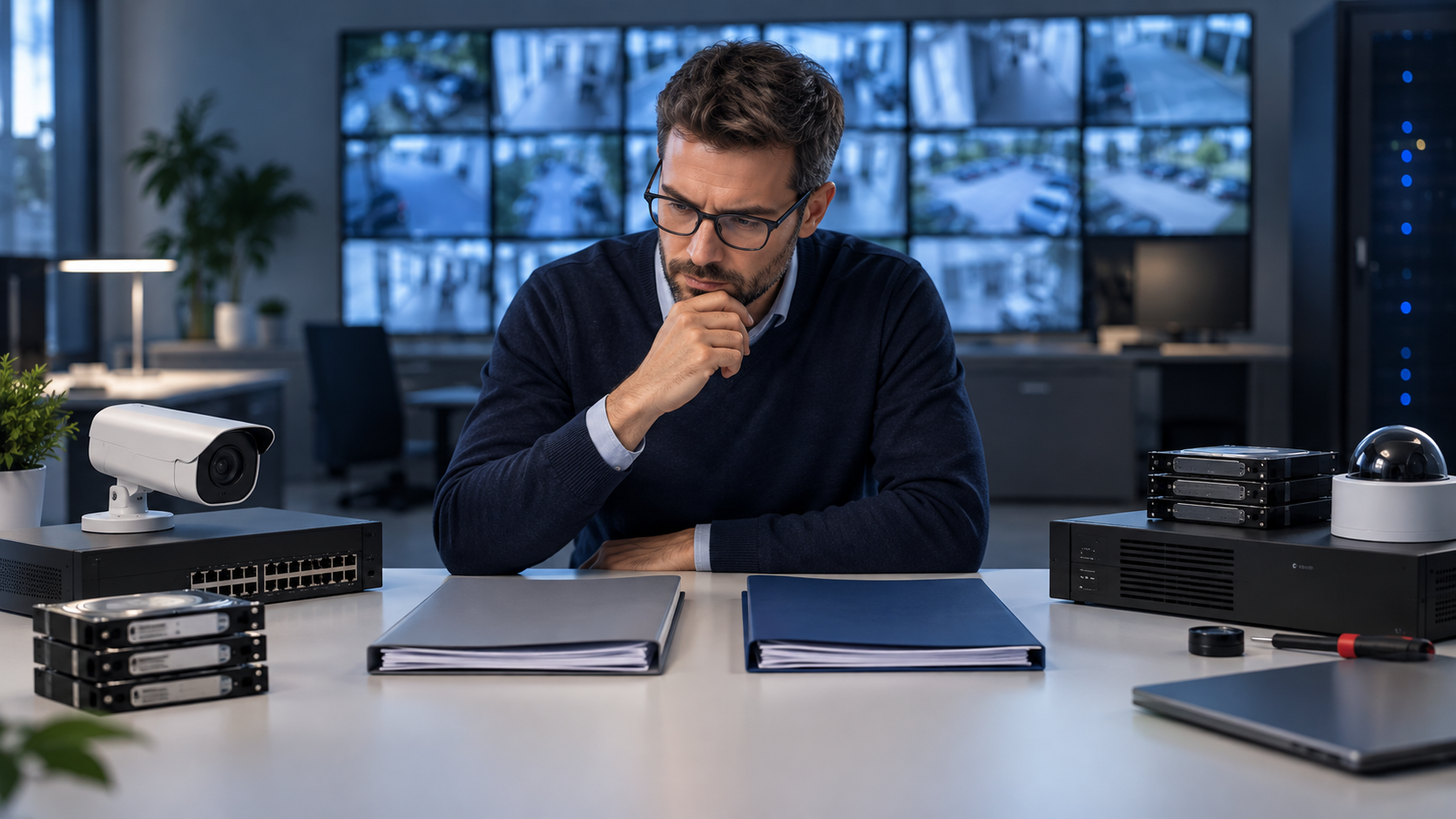 Analyse de deux offres de vidéoprotection avec caméra, serveur, réseau et stockage