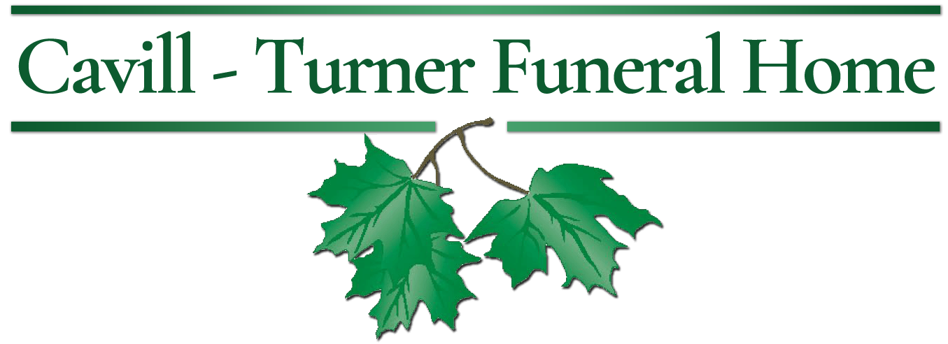 The logo for sample funeral home is shown on a white background.