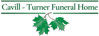The logo for sample funeral home is shown on a white background.