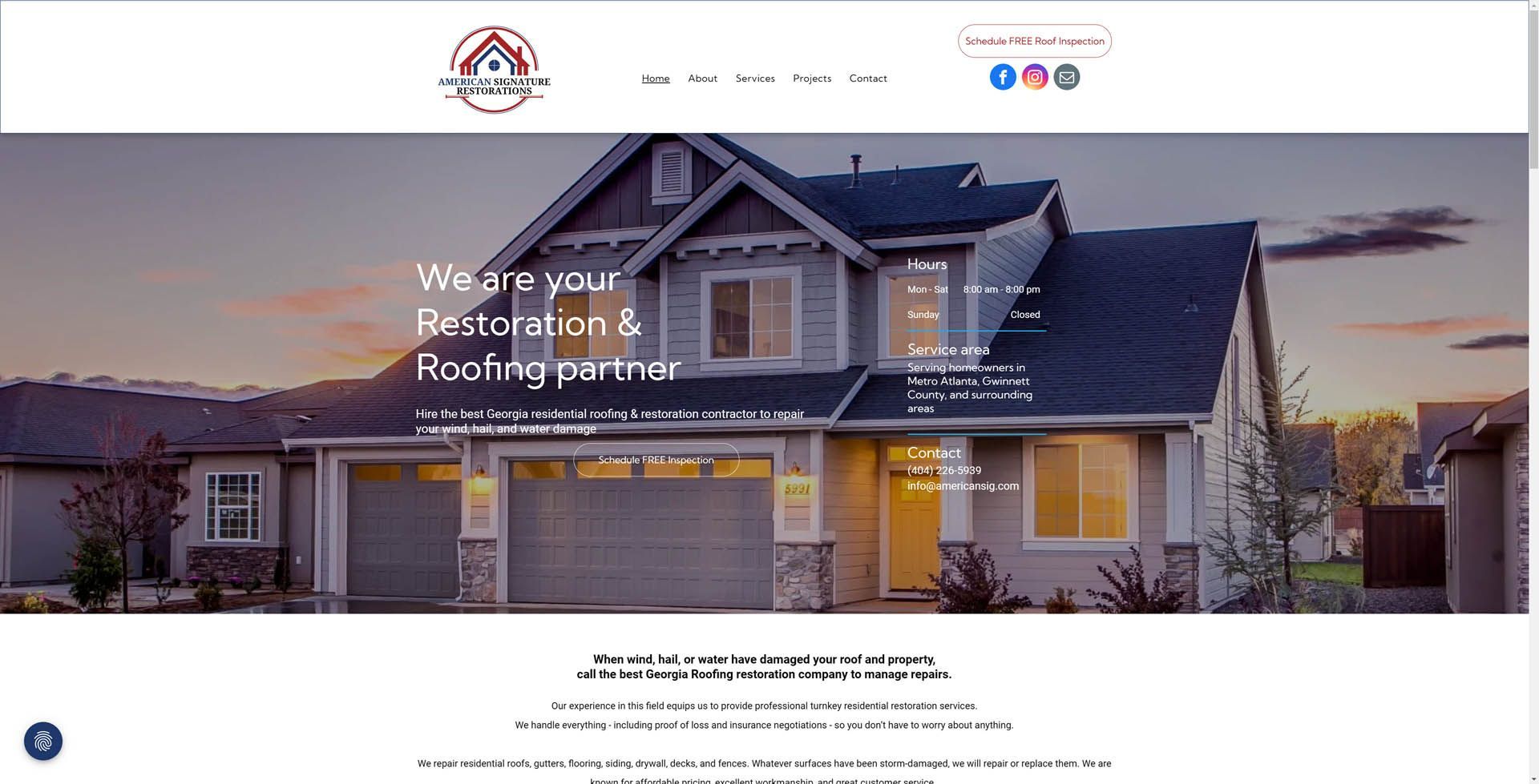 A picture of a house on a website.