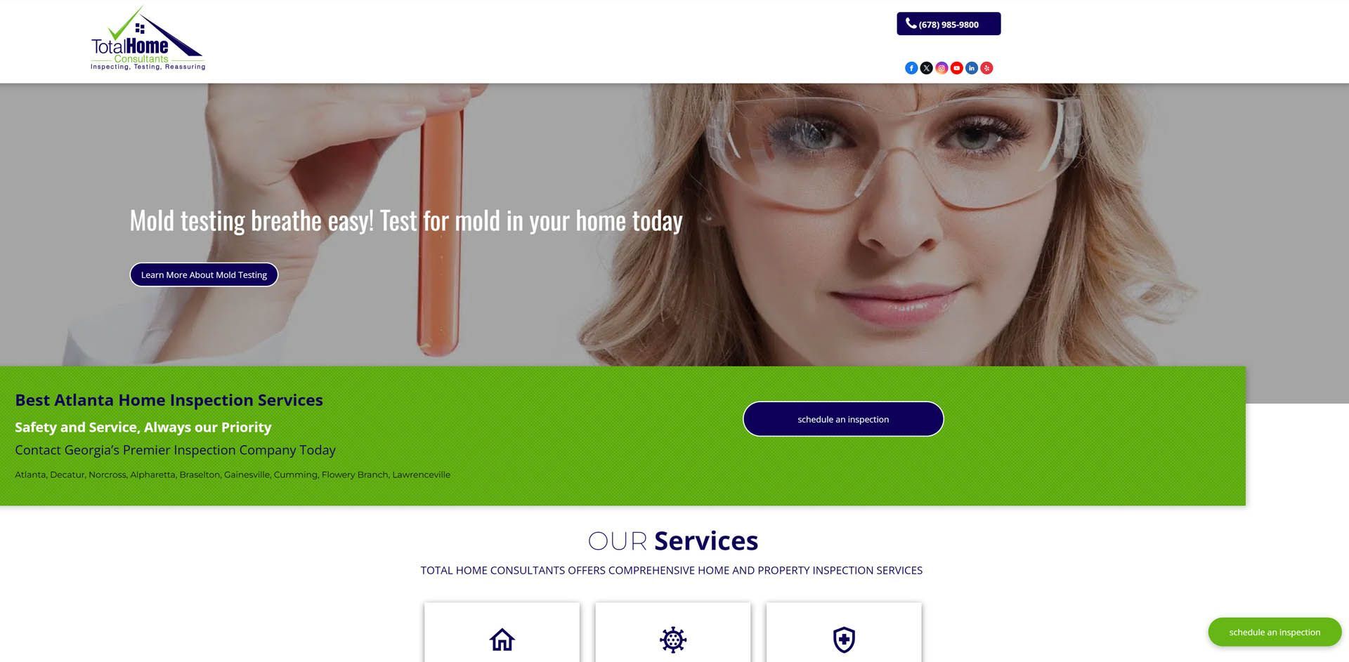 A woman wearing glasses is measuring a piece of wood on a website.