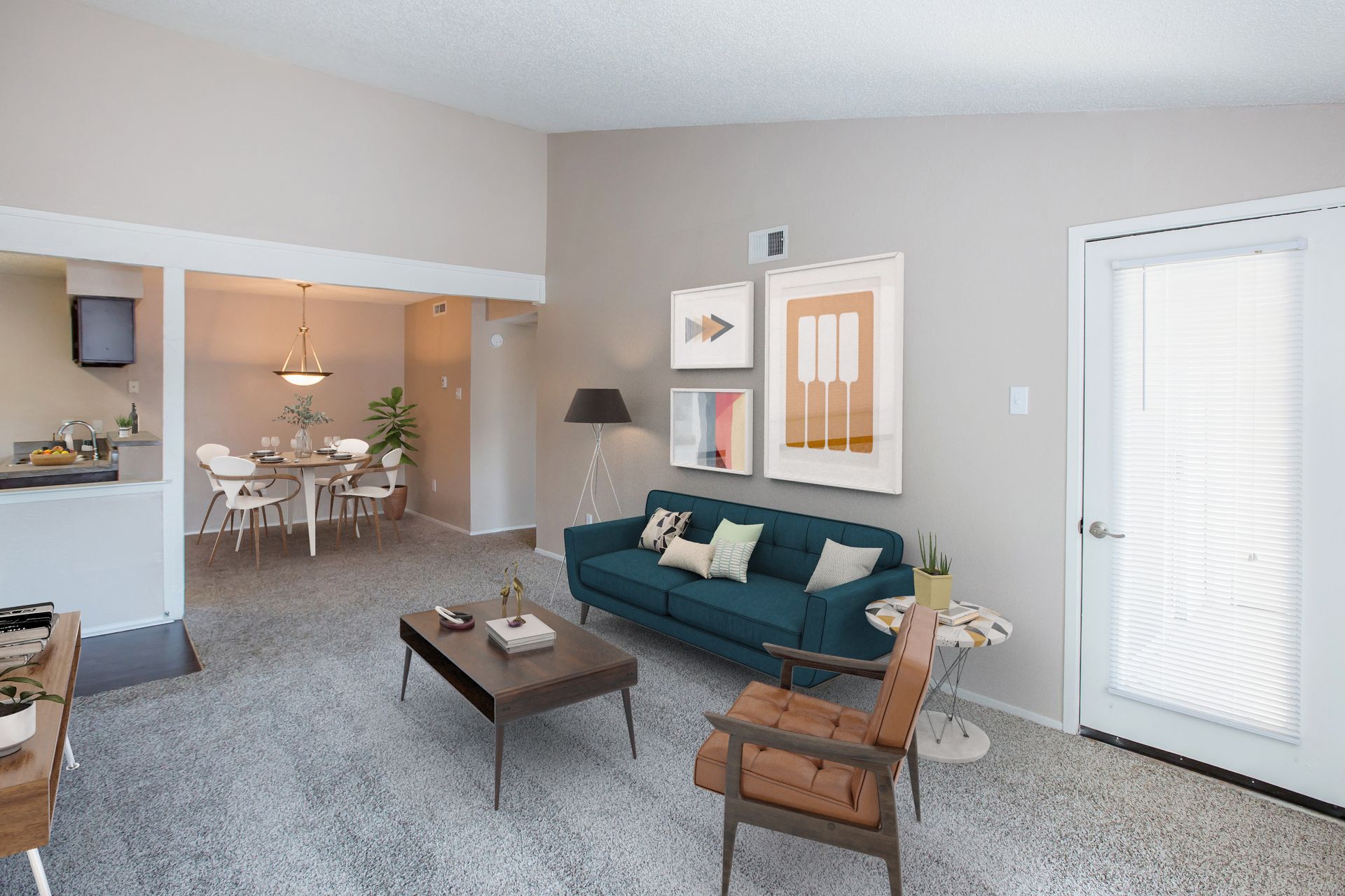 staged living room