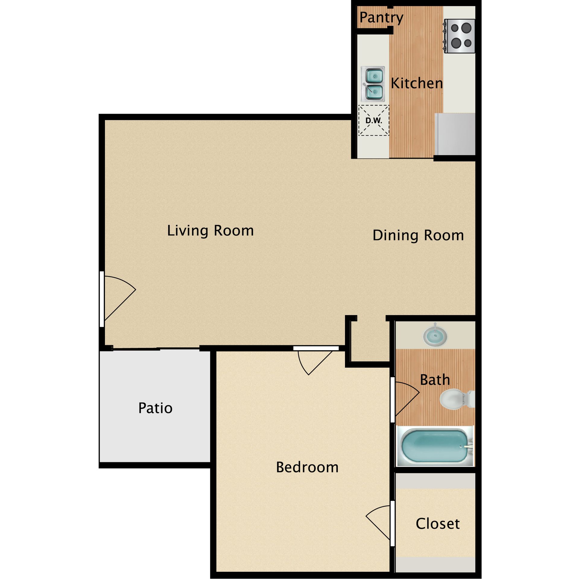 MIA Forest Oaks apartment photo
