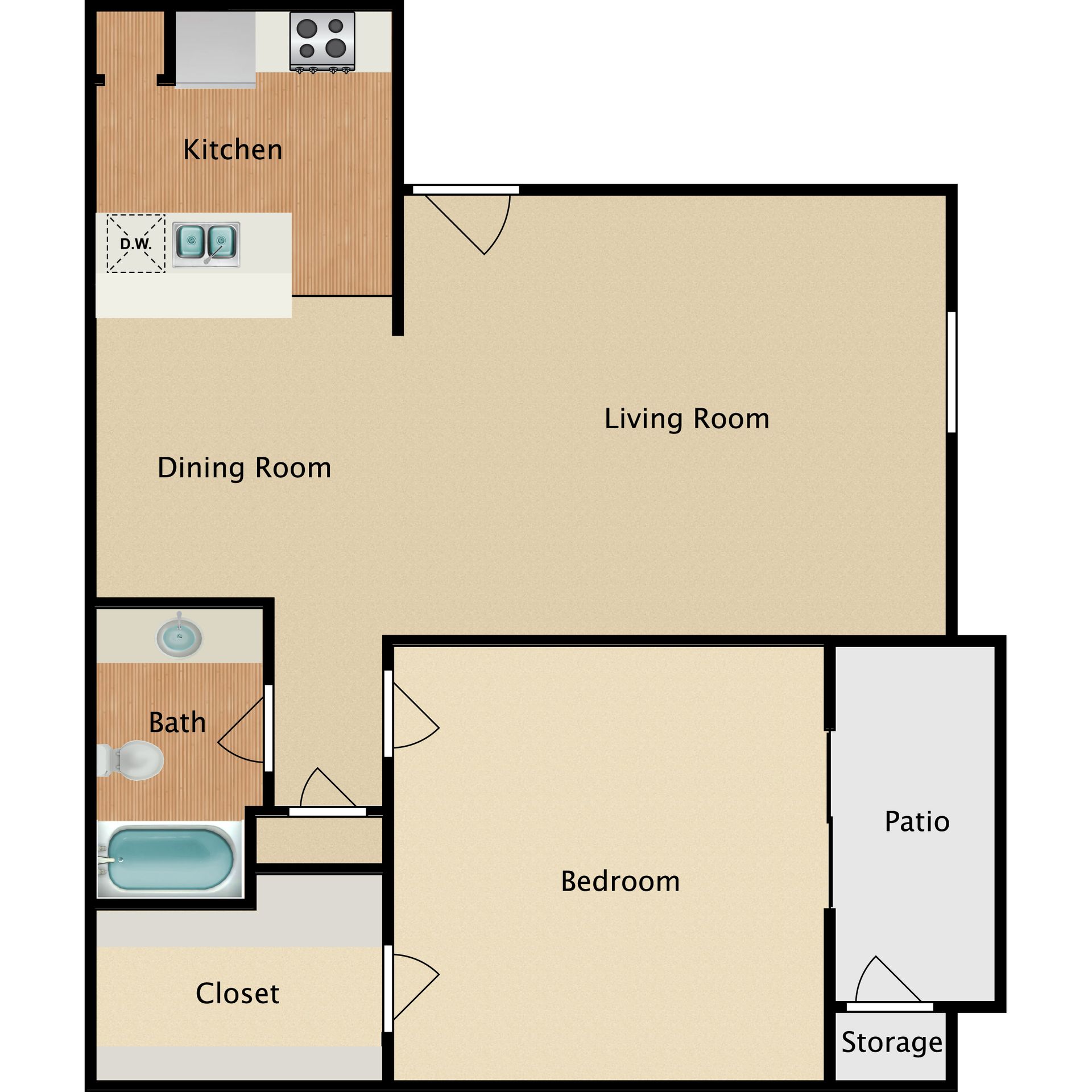 MIA Forest Oaks apartment photo