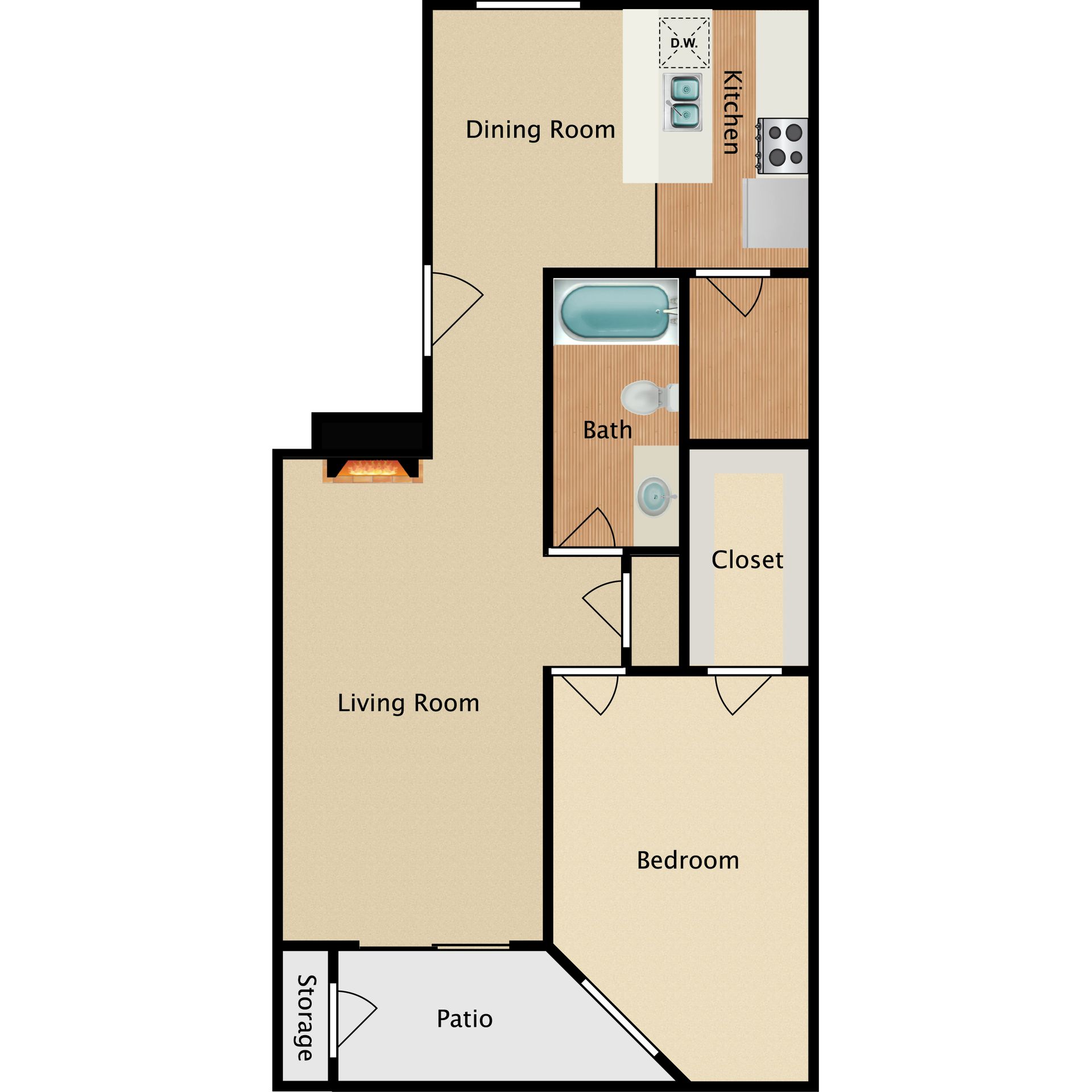 MIA Forest Oaks apartment photo