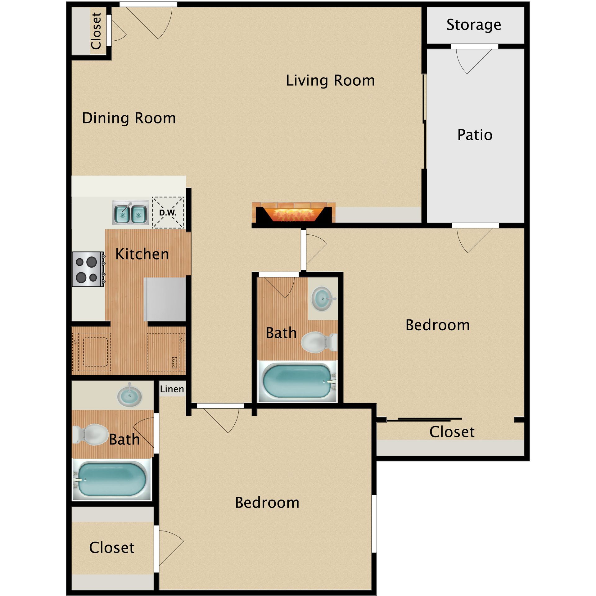 MIA Forest Oaks apartment photo