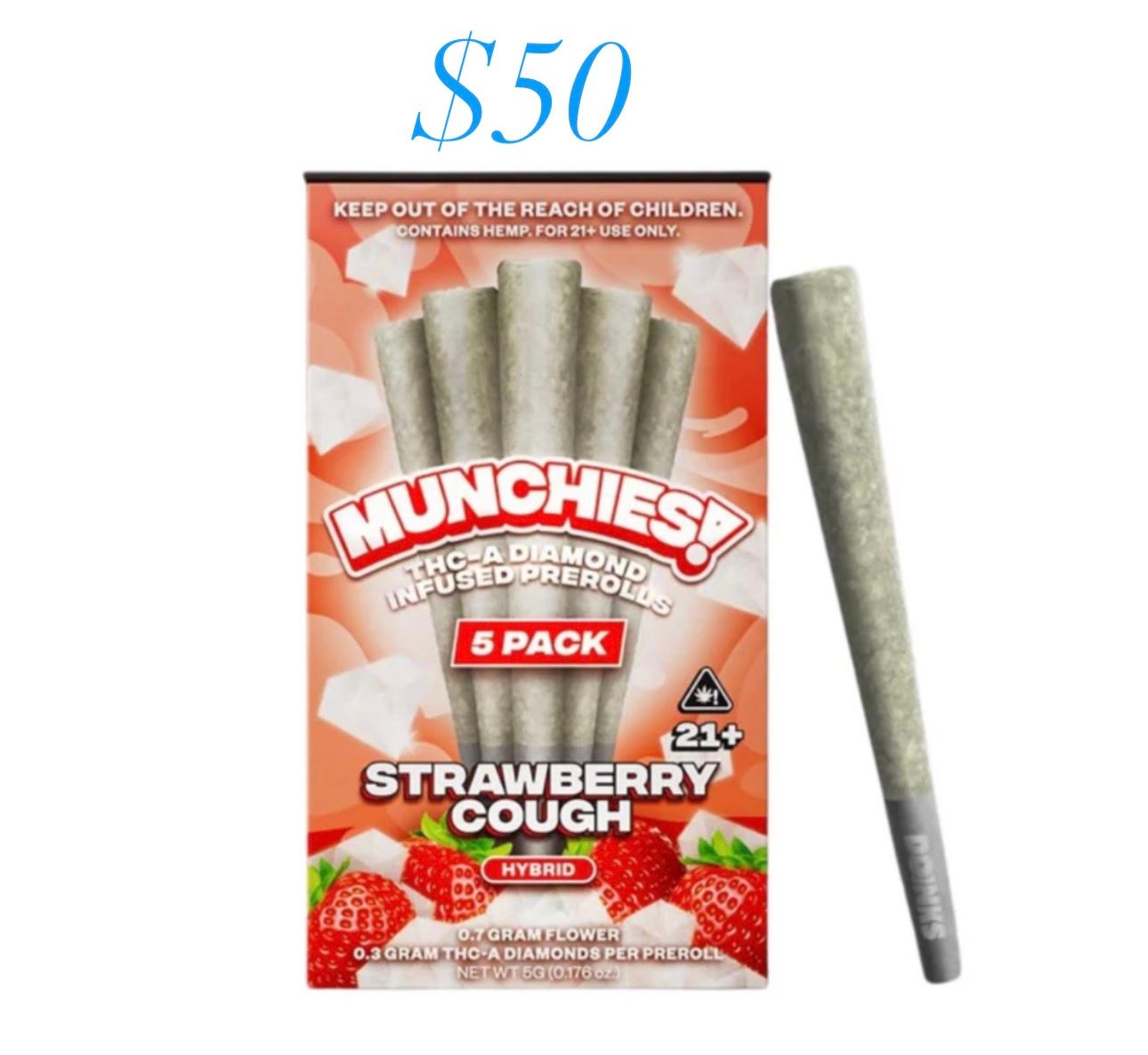 MUNCHIES HYBRID 5 PACK PRE ROLLS