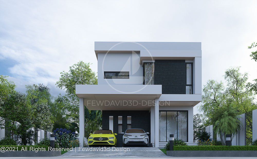 บ้านโมเดิร์น 2ชั้น,รับ ออกแบบบ้าน