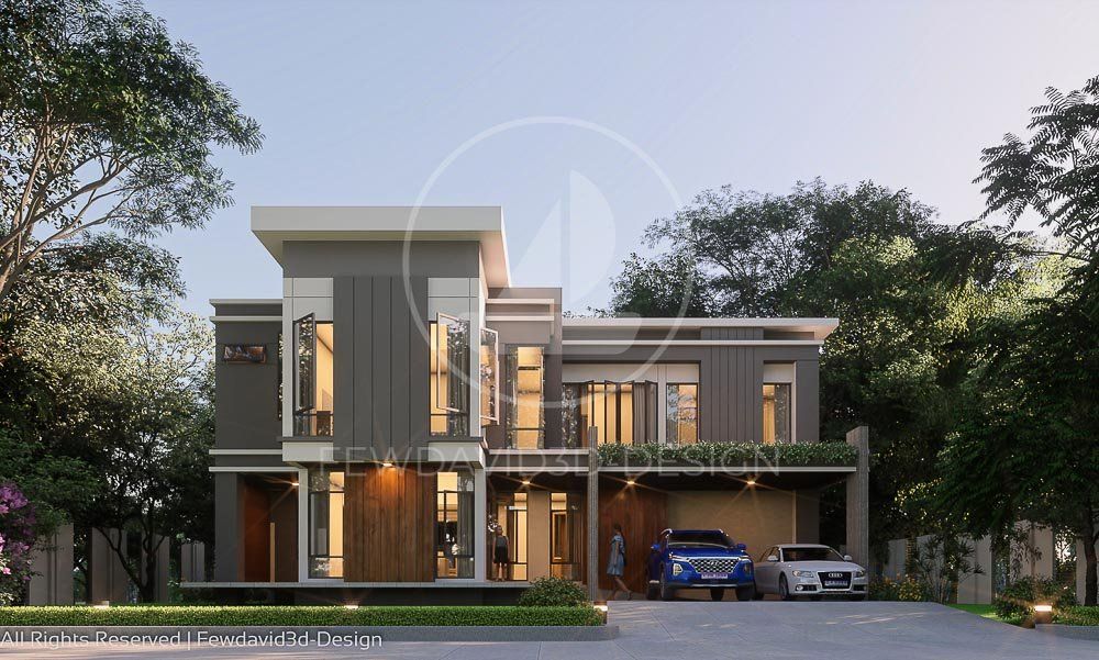 บ้าน2ชั้น,งานออกแบบบ้าน,สถาปนิก,วิศวกร