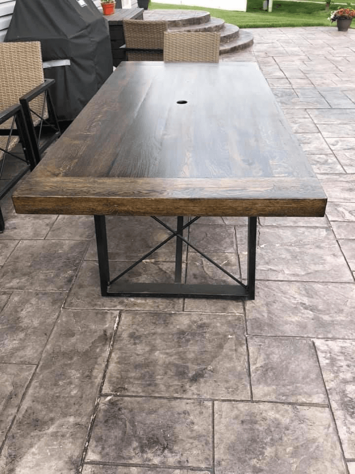 Wooden Patio Table — Dyer, IN — Cugini Woodworking LLC