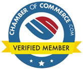 ChamberOfCommerce.com verified member badge with blue, red, and yellow seal and stars