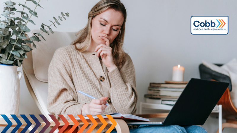 woman thinking of her next 90-day content plan