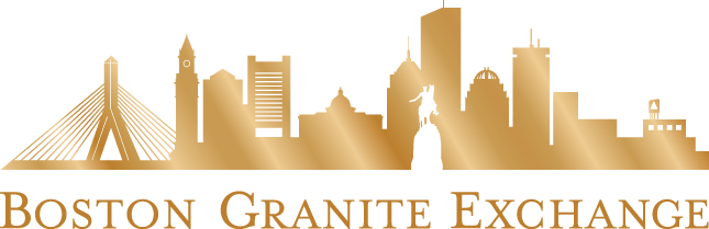 Boston Granite Exchange logo with gold city skyline and bridge above the company name