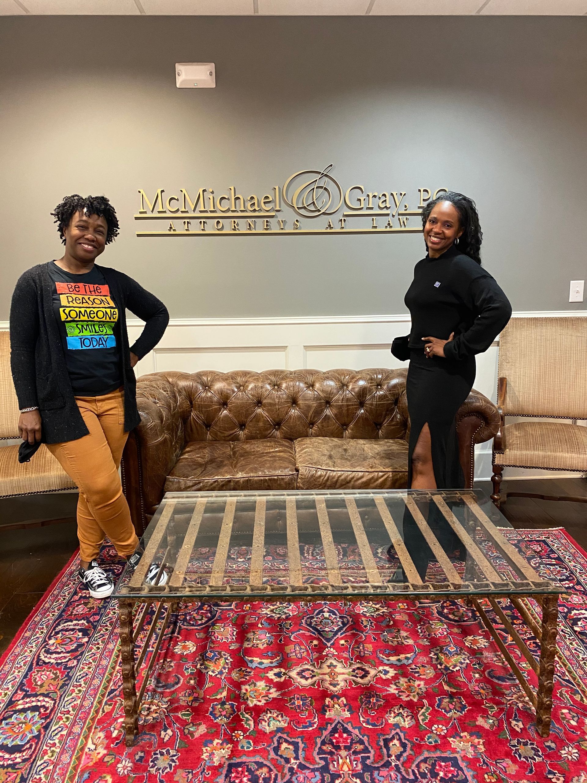 Rhonda Martin, Georgia Realtor with her client after closing.