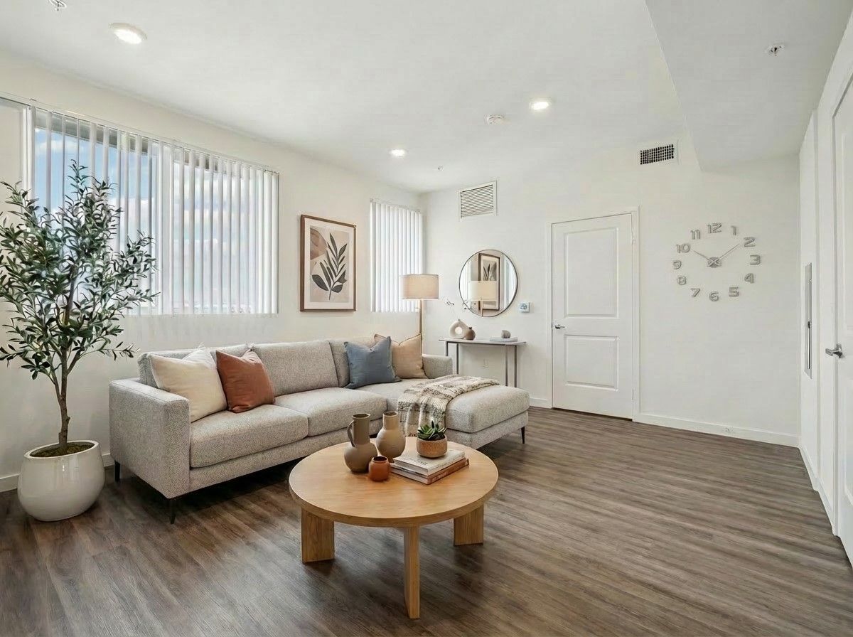 Fully equipped with modern appliances, adorn the spacious and bright kitchen in a unit at Cloud Nine.