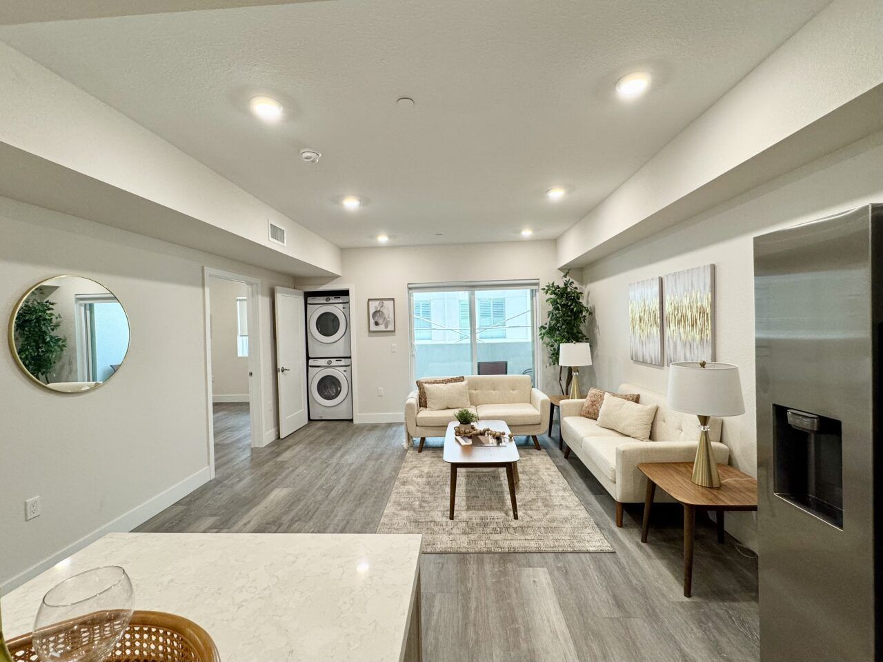 The spacious and bright floor area of The Secret in K-Town in Koreatown Los Angeles