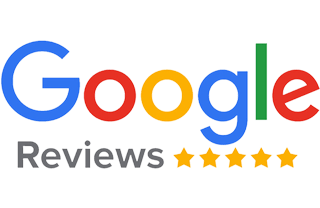 another stylized logo type face of Google reviews