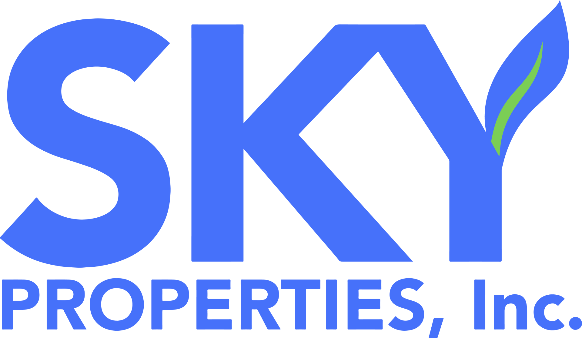 Sky Properties Inc. Blue Logo - Best Residential Property Management Company in Toluca Lake