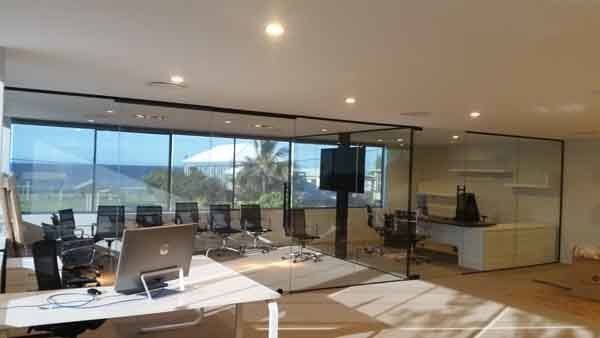 Frameless Glass Partition — Gold Coast, QLD — Patterson Glass
