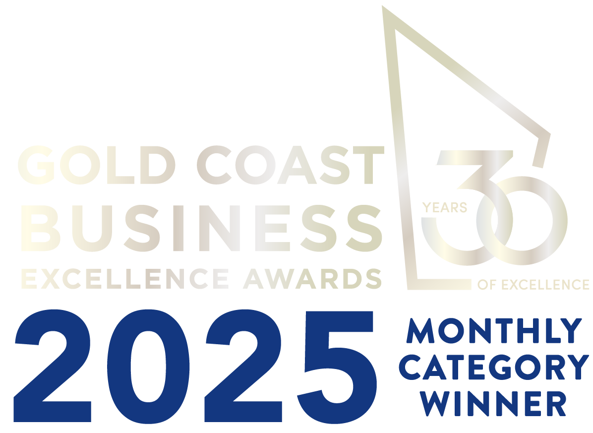 Gold Coast Business Excellence Awards logo featuring 