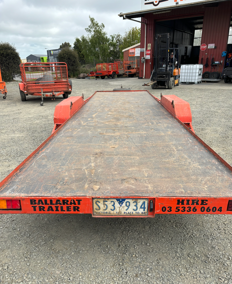 A Bunch of Trailers Parked Outside — Ballarat Trailer Hire in Alfredton, VIC