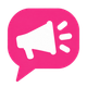 “Share” icon with pink connection nodes and code brackets above the word “Share”