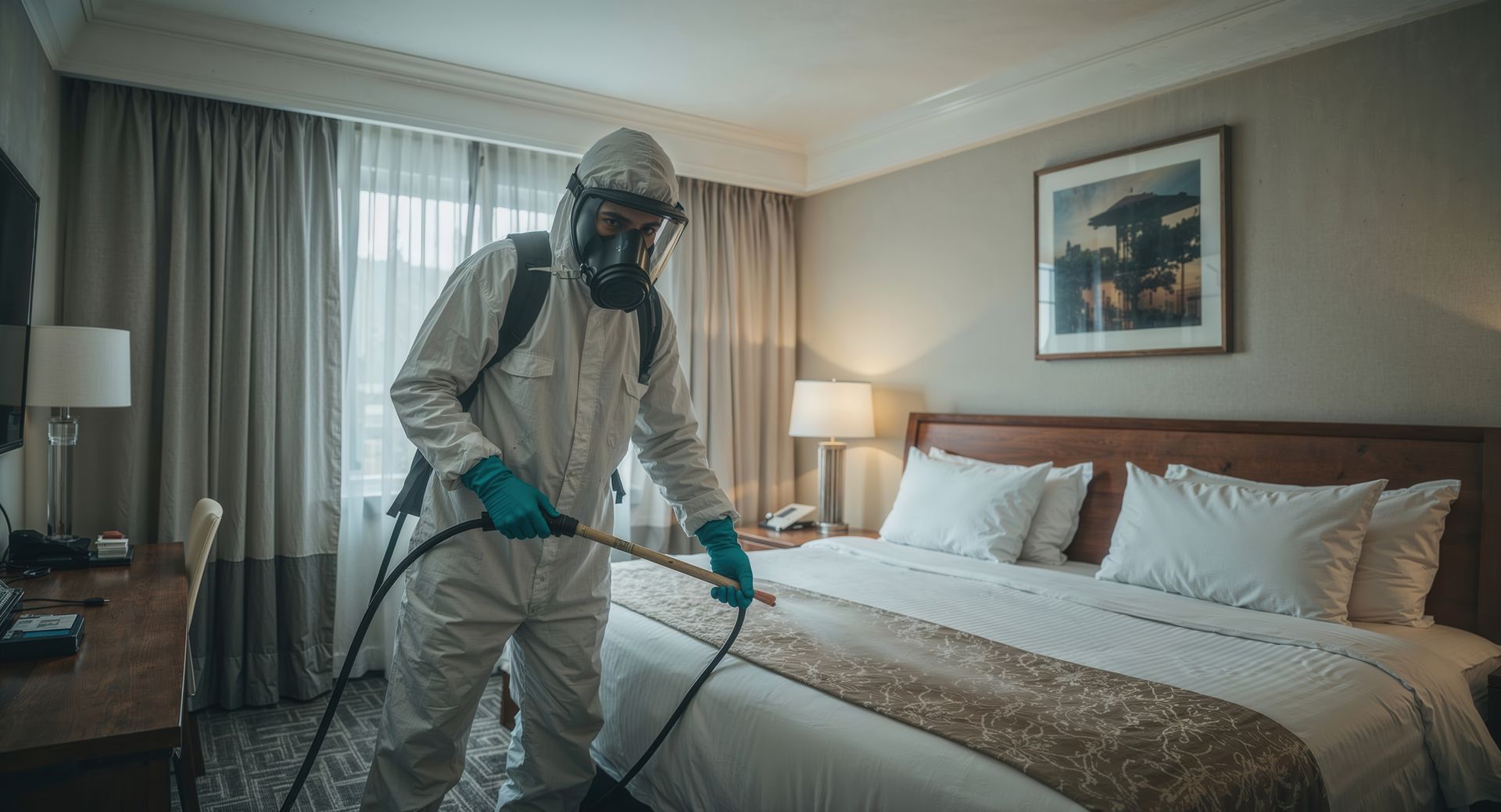 Disinfection service on bed Disinfection service on bed