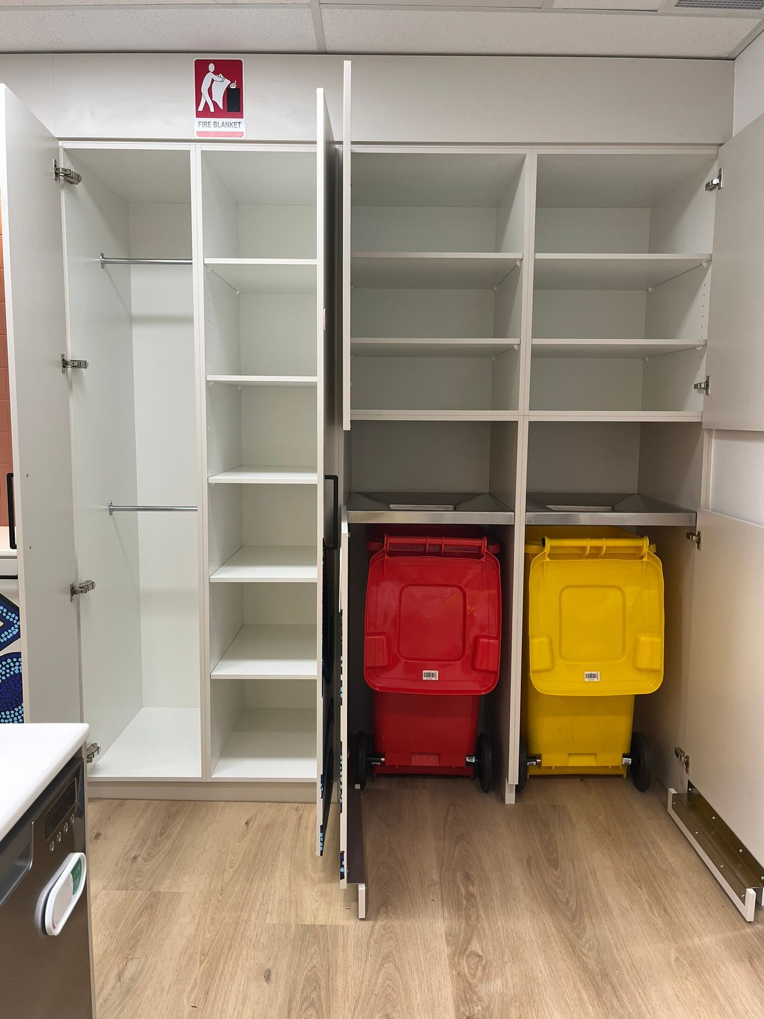 Open Storage Cabinets with Shelves — Zeal Interiors & Joinery in South Grafton, NSW