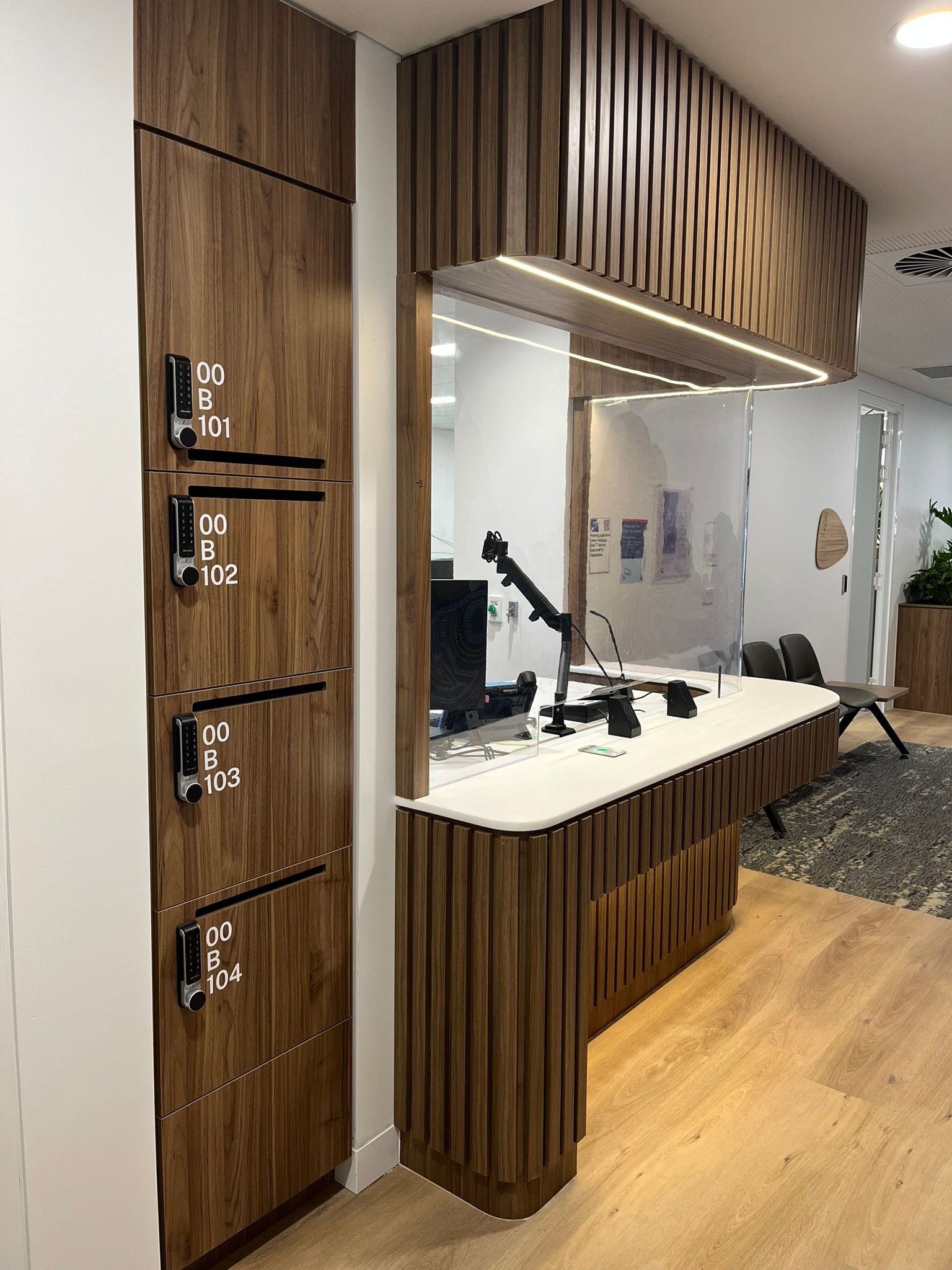 Modern Reception Desk —  Zeal Interiors & Joinery in South Grafton, NSW