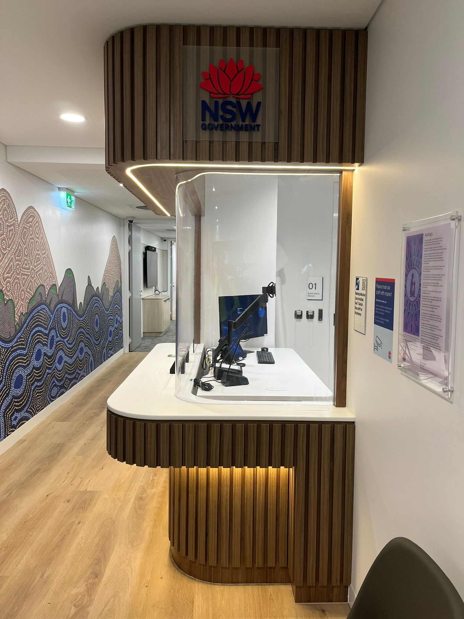 Service Counter with Monitor —  Zeal Interiors & Joinery in South Grafton, NSW