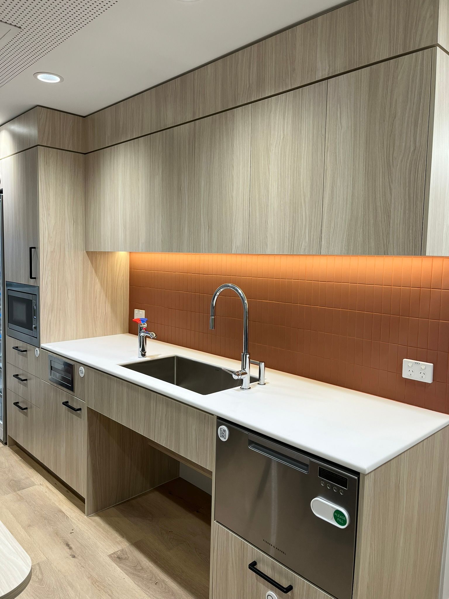 Modern Kitchen with Wood Cabinets — Zeal Interiors & Joinery in South Grafton, NSW
