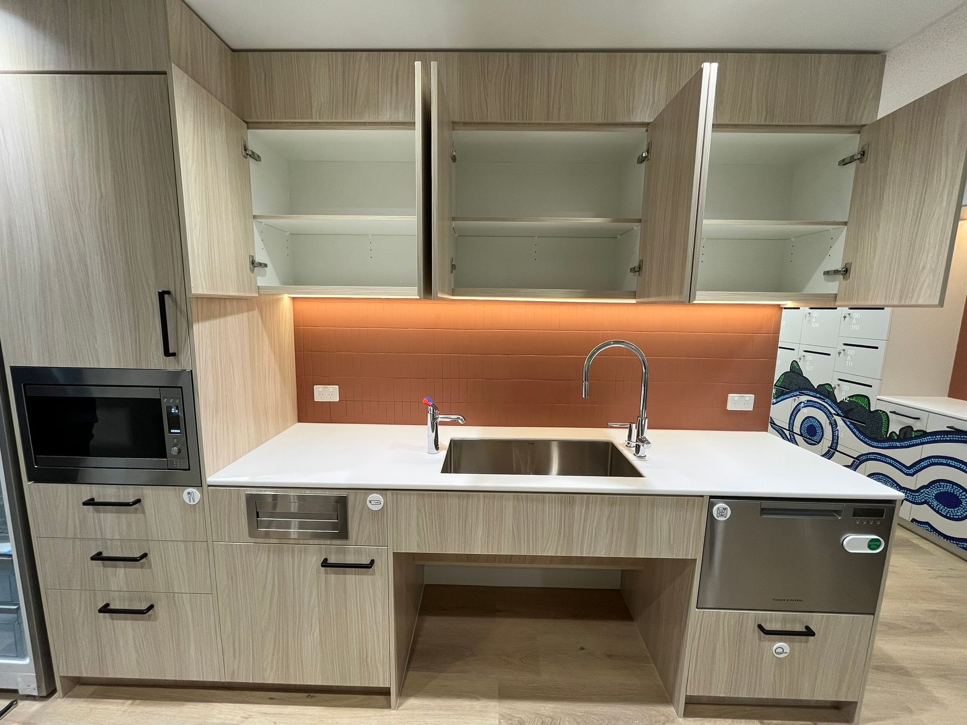 Modern Kitchen with Wood Cabinets — Zeal Interiors & Joinery in South Grafton, NSW