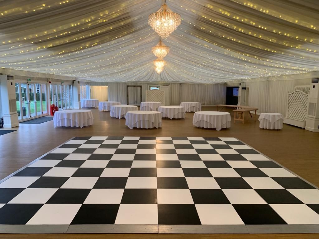 dance floor, black and white dance floor, essex, dunmow, dance floor essex.