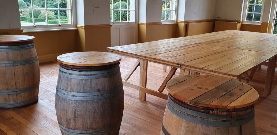 Rustic Barrels for Bar
