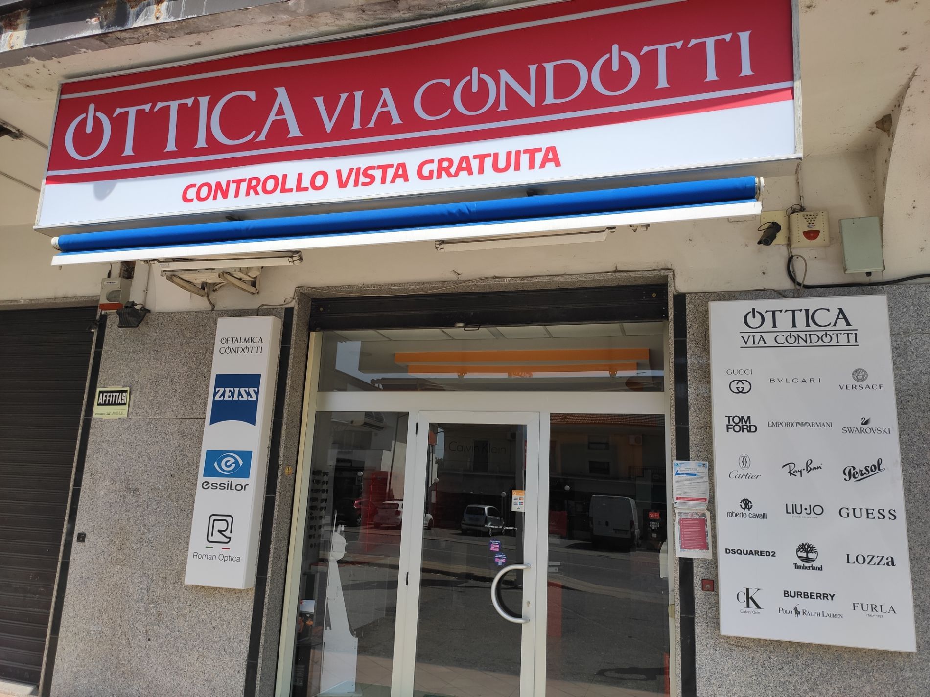 Entrata dell'ottica