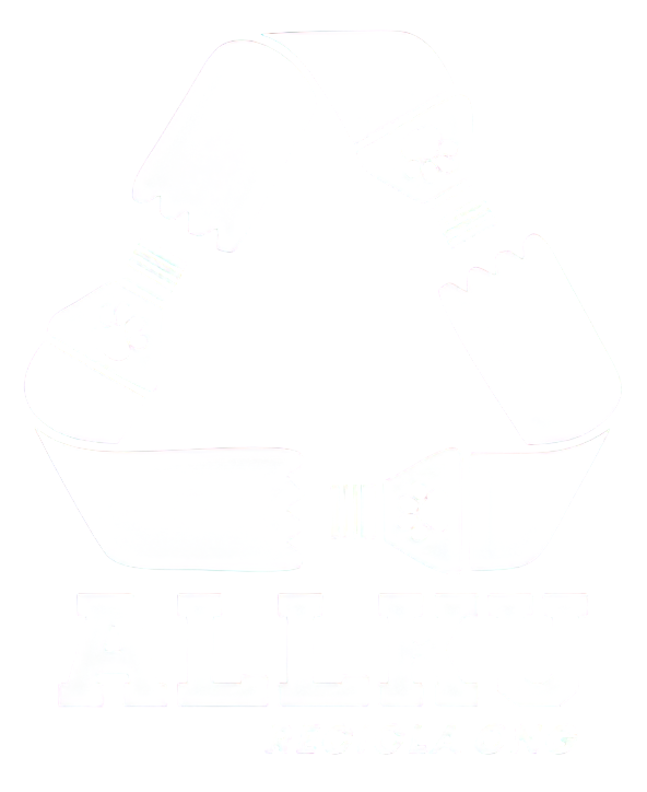 Logotipo estilizado en blanco y negro con la letra 