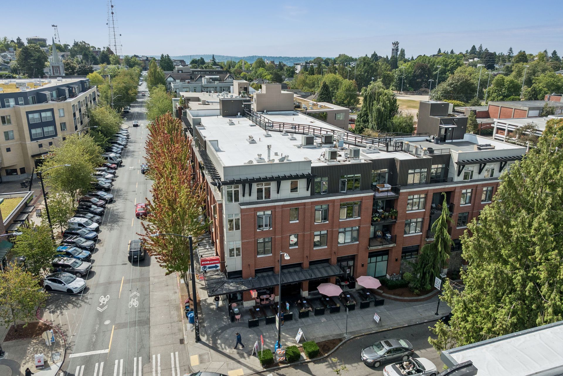 Eden Hill apartment exterior and surrounding city block