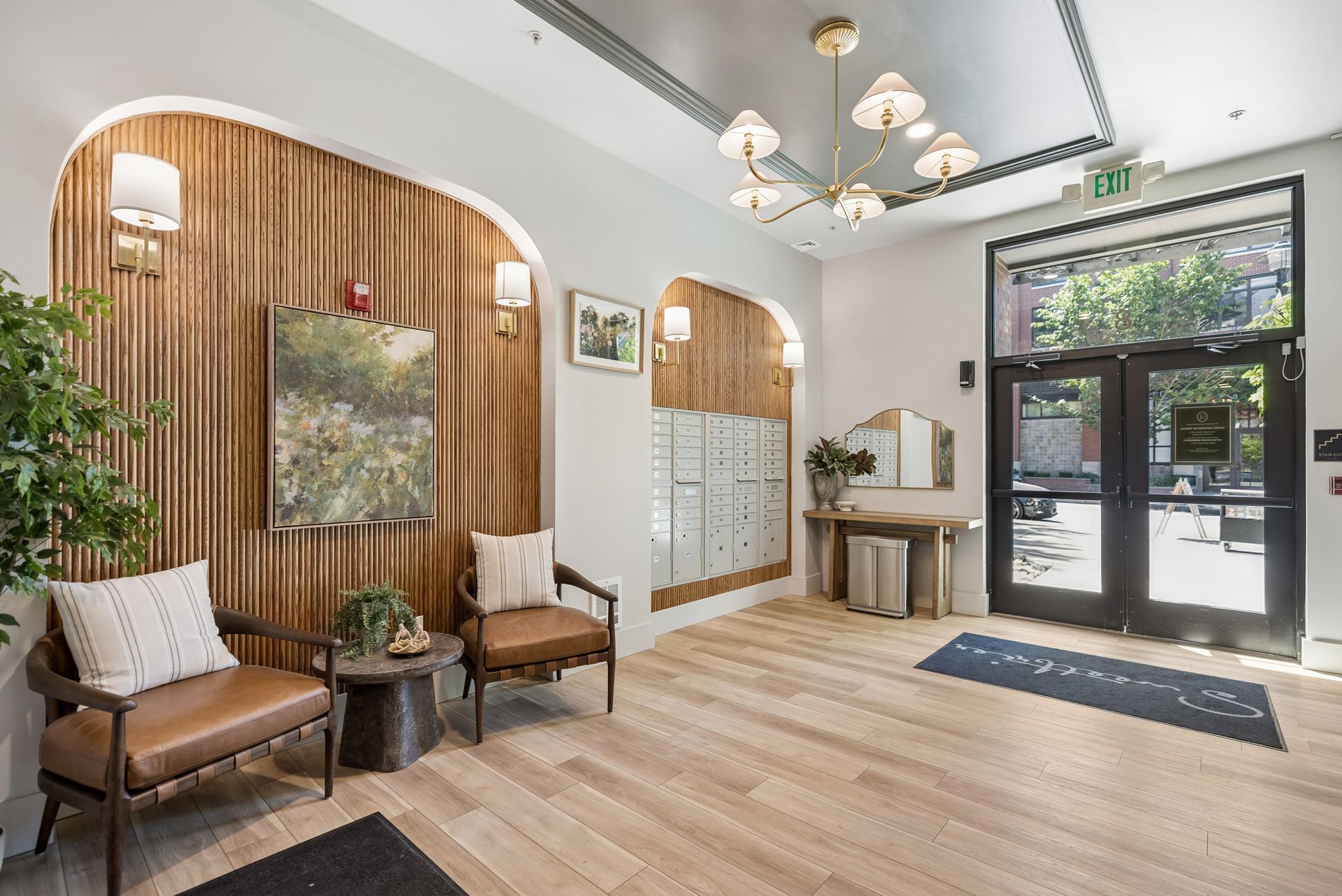 Lobby at sweetbrier apartments at the queen anne collection