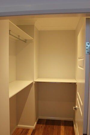Walk in Wardrobe with Shelving — Craig Allman Construction Pty Ltd In Fernhill, NSW