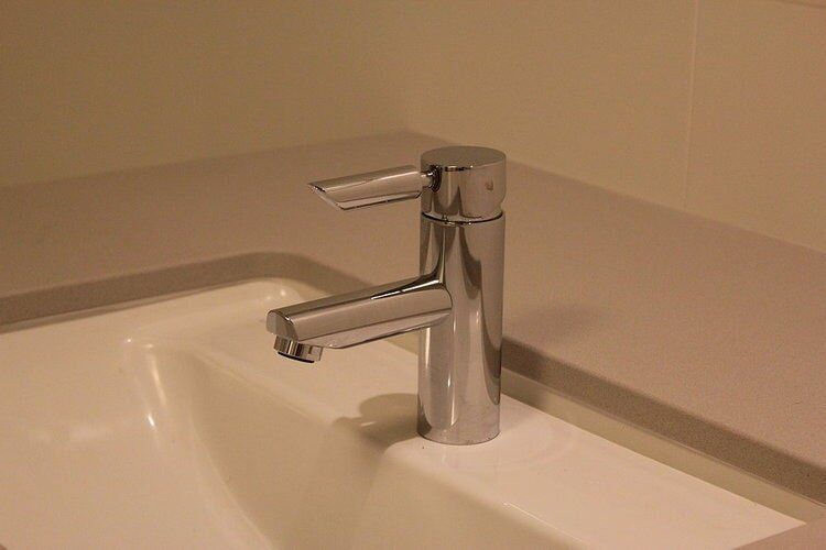 Stainless Tap in Bathroom — Craig Allman Construction Pty Ltd In Fernhill, NSW